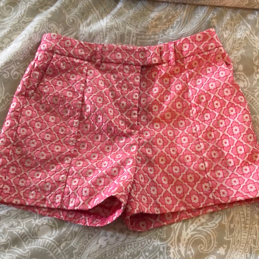 Floral high waisted shorts